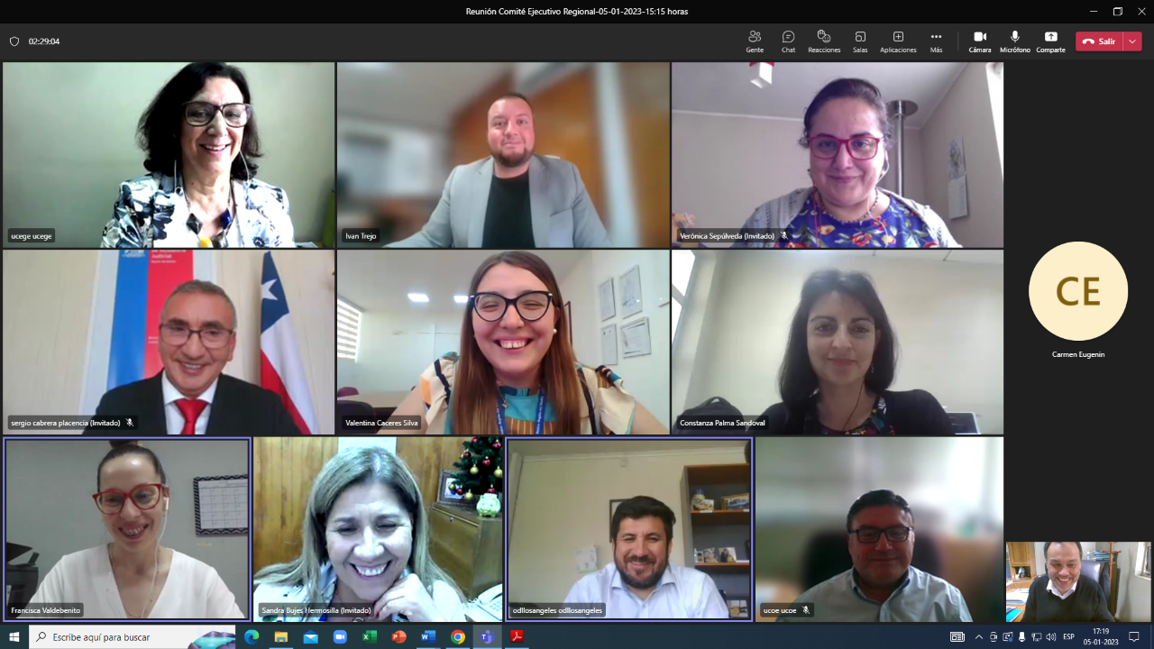 Dirección de Acceso a la Justicia de la CAJ Biobío constituye primer Comité Ejecutivo Regional del año