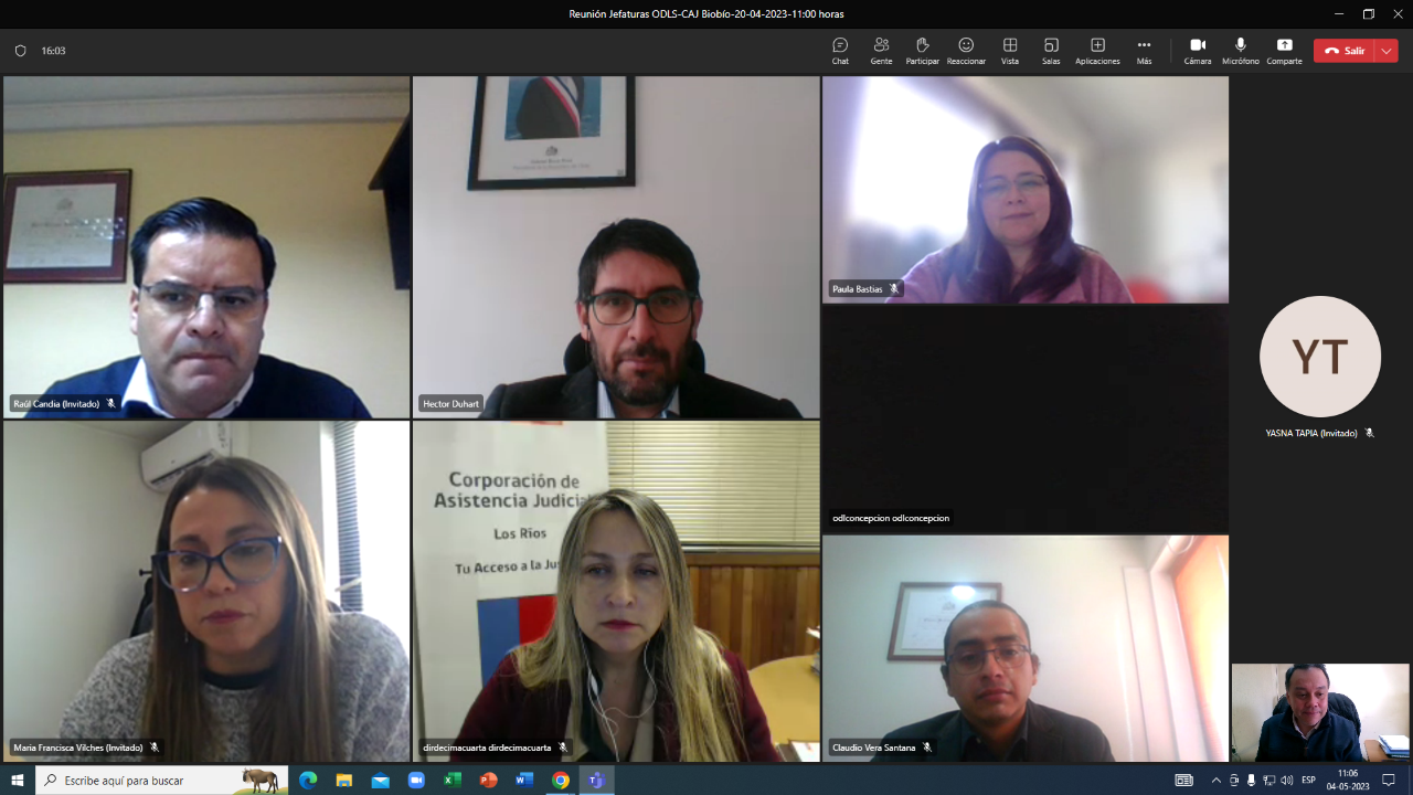 Director de Acceso a la Justicia se reúne con jefes de las Oficinas de Defensa Laboral